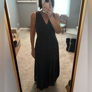 Comfy dark grey Sleeveless Dress